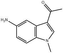 Ethanone, 1-(5-amino-1-methyl-1H-indol-3-yl)- Structure