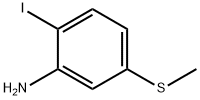 Benzenamine, 2-iodo-5-(methylthio)- Structure