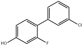 3'-Chloro-2-fluoro[1,1'-biphenyl]-4-ol 구조식 이미지