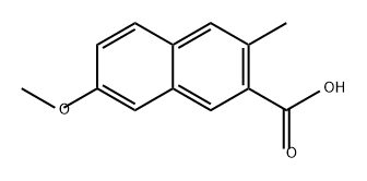 2-Naphthalenecarboxylic acid, 7-methoxy-3-methyl- Structure