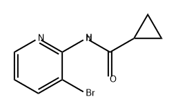 Cyclopropanecarboxamide, N-(3-bromo-2-pyridinyl)- Structure