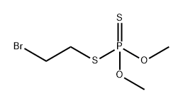 Phosphorodithioic acid, S-(2-bromoethyl) O,O-dimethyl ester Structure