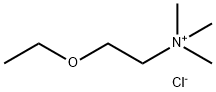 Ethanaminium, 2-ethoxy-N,N,N-trimethyl-, chloride (1:1) Structure