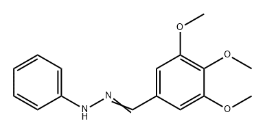Benzaldehyde, 3,4,5-trimethoxy-, 2-phenylhydrazone 구조식 이미지