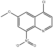 Quinoline, 4-chloro-6-methoxy-8-nitro- Structure