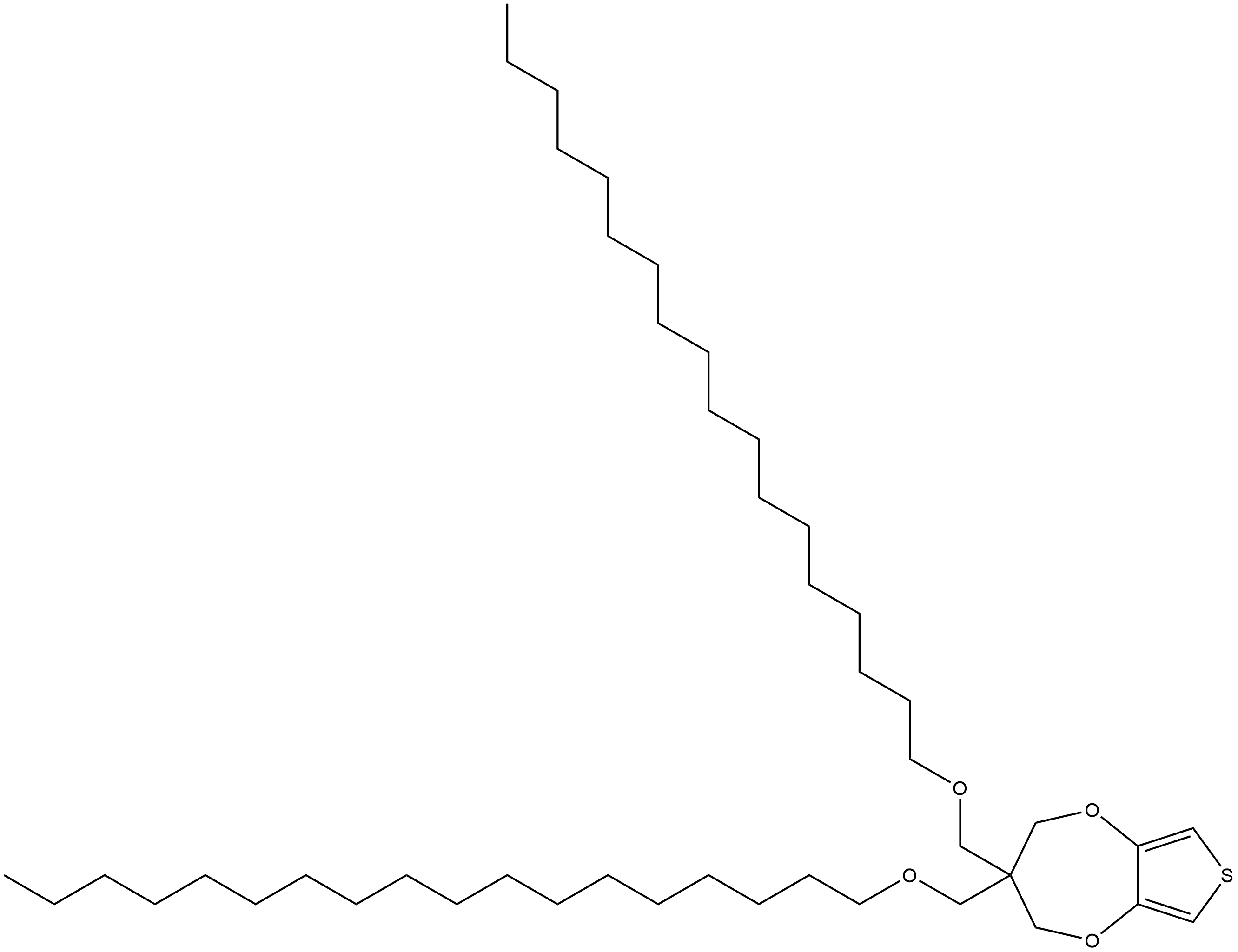 3,3-bis(octadecyloxymethyl)-3,4-dihydro-2H-thieno[3,4-b][1,4]dioxepine Structure