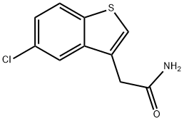 Benzo[b]thiophene-3-acetamide, 5-chloro- Structure