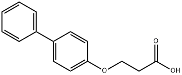 Propanoic acid, 3-([1,1'-biphenyl]-4-yloxy)- 구조식 이미지