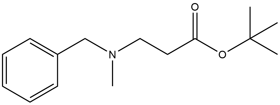 β-Alanine, N-methyl-N-(phenylmethyl)-, 1,1-dimethylethyl ester Structure