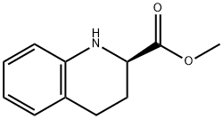 2-Quinolinecarboxylic acid, 1,2,3,4-tetrahydro-, methyl ester, (2R)- Structure