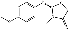 4-Thiazolidinone, 2-[(4-methoxyphenyl)imino]-3-methyl- 구조식 이미지