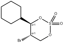 1,3,2-Dioxathiane, 5-bromo-4-cyclohexyl-, 2,2-dioxide, (4R,5S)-rel- Structure