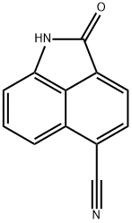 Benz[cd]indole-5-carbonitrile, 1,2-dihydro-2-oxo- 구조식 이미지