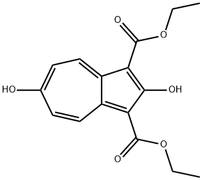 1,3-Azulenedicarboxylic acid, 2,6-dihydroxy-, 1,3-diethyl ester Structure