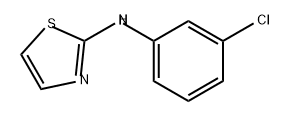 2-Thiazolamine, N-(3-chlorophenyl)- Structure