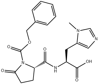 L-Histidine, 3-methyl-N-[5-oxo-1-[(phenylmethoxy)carbonyl]-L-prolyl]- (9CI) Structure