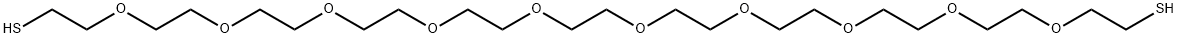 3,6,9,12,15,18,21,24,27,30-Decaoxadotriacontane-1,32-dithiol Structure