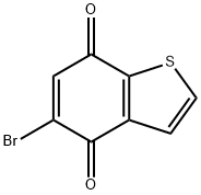 Benzo[b]thiophene-4,7-dione, 5-bromo- Structure