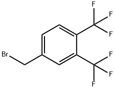 Benzene, 4-(bromomethyl)-1,2-bis(trifluoromethyl)- Structure