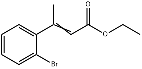 2-Butenoic acid, 3-(2-bromophenyl)-, ethyl ester 구조식 이미지