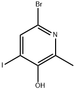 3-Pyridinol, 6-bromo-4-iodo-2-methyl- Structure