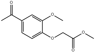 methyl 2-(4-acetyl-2-methoxyphenoxy)acetate Structure