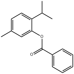 Phenol, 5-methyl-2-(1-methylethyl)-, 1-benzoate Structure