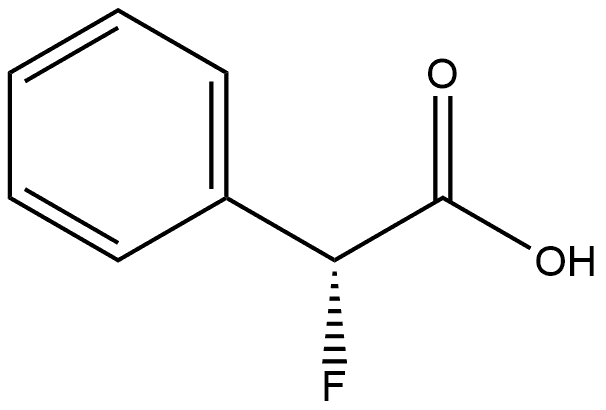 Benzeneacetic acid, α-fluoro-, (αR)- Structure