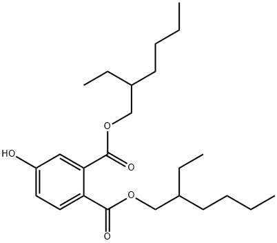 1,2-Benzenedicarboxylic acid, 4-hydroxy-, 1,2-bis(2-ethylhexyl) ester Structure