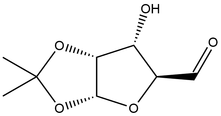 α-D-ribo-Pentodialdo-1,4-furanose, 1,2-O-(1-methylethylidene)- Structure