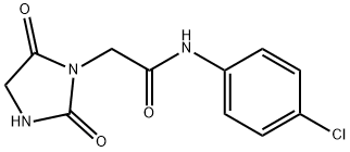 1-Imidazolidineacetamide, N-(4-chlorophenyl)-2,5-dioxo- Structure