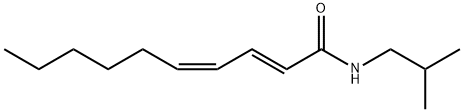 2,4-Decadienamide, N-(2-methylpropyl)-, (2E,4Z)- 구조식 이미지