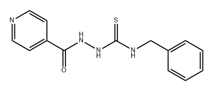 4-Pyridinecarboxylic acid, 2-[[(phenylmethyl)amino]thioxomethyl]hydrazide Structure