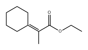 Propanoic acid, 2-cyclohexylidene-, ethyl ester Structure