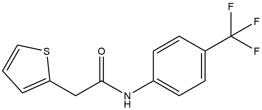N-[4-(Trifluoromethyl)phenyl]-2-thiopheneacetamide 구조식 이미지