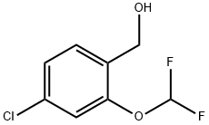 Benzenemethanol, 4-chloro-2-(difluoromethoxy)- Structure