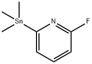 Pyridine, 2-fluoro-6-(trimethylstannyl)- Structure