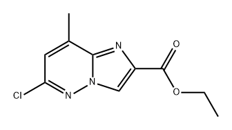 Imidazo[1,2-b]pyridazine-2-carboxylic acid, 6-chloro-8-methyl-, ethyl ester Structure