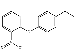 Benzene, 1-[4-(1-methylethyl)phenoxy]-2-nitro- 구조식 이미지