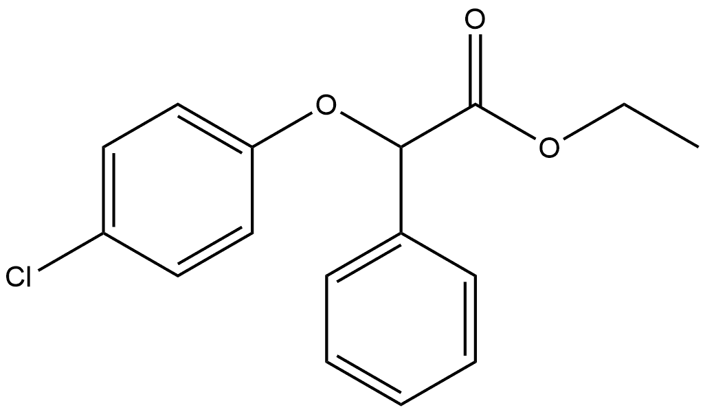 Benzeneacetic acid, α-(4-chlorophenoxy)-, ethyl ester Structure