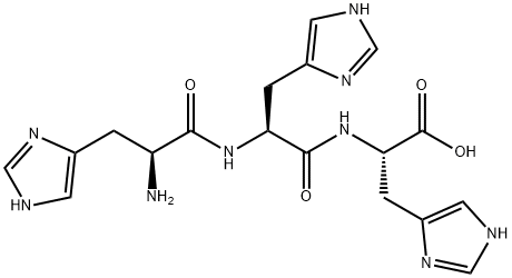 L-Histidine, L-histidyl-L-histidyl- Structure