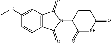 2-(2,6-Dioxopiperidin-3-yl)-5-methoxyisoindoline-1,3-dione Structure