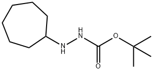 Hydrazinecarboxylic acid, 2-cycloheptyl-, 1,1-dimethylethyl ester 구조식 이미지