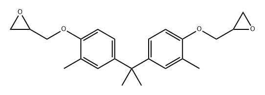Oxirane, 2,2'-[(1-methylethylidene)bis[(2-methyl-4,1-phenylene)oxymethylene]]bis- Structure