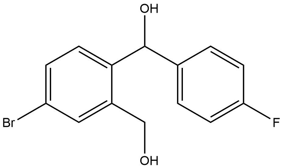 1,2-Benzenedimethanol, 4-bromo-α1-(4-fluorophenyl)- Structure