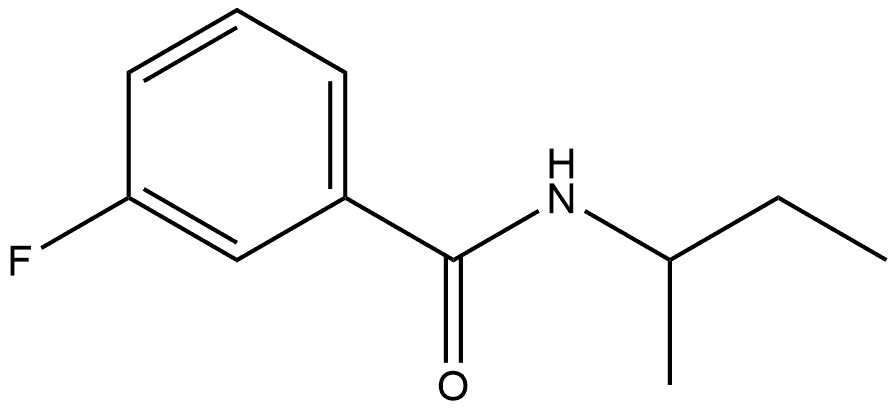 3-Fluoro-N-(1-methylpropyl)benzamide Structure