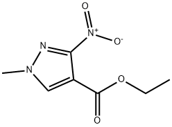 1H-Pyrazole-4-carboxylic acid, 1-methyl-3-nitro-, ethyl ester Structure