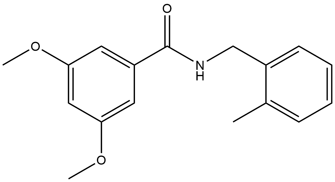 3,5-Dimethoxy-N-[(2-methylphenyl)methyl]benzamide Structure