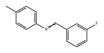 Benzenamine, N-[(3-fluorophenyl)methylene]-4-methyl- 구조식 이미지