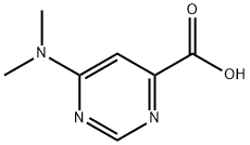 4-Pyrimidinecarboxylic acid, 6-(dimethylamino)- Structure